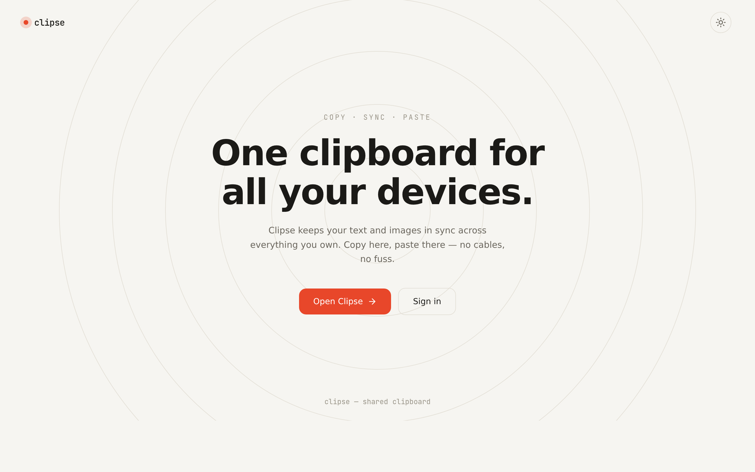 Clipse — Cross-Device Clipboard